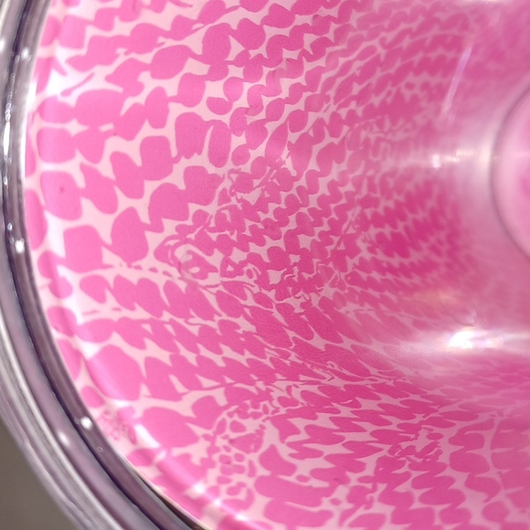 Lilly Pulitzer Hot Spot multi print Fall 2014 pink lid 16 oz Travel Cup - Picture 9 of 17